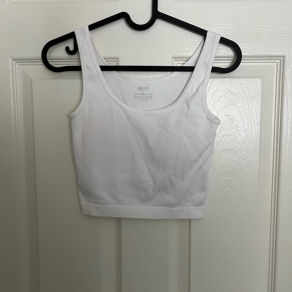 White Workout Tank Top